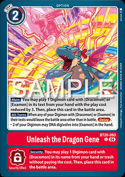 Unleash the Dragon Gene (BT20-093)⁣ - Special Booster Ver 2.5⁣ (Common)⁣ [093]