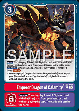Emperor Dragon of Calamity (BT20-094)⁣ - Special Booster Ver 2.5⁣ (Common)⁣ [094]