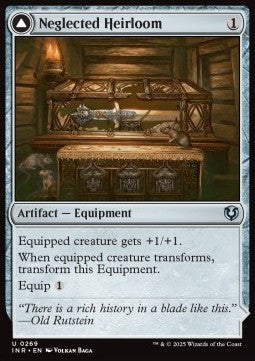 Neglected Heirloom / Ashmouth Blade⁣ - Innistrad Remastered⁣ (Uncommon)⁣ [269]