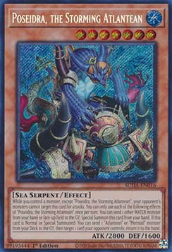 Poseidra, the Storming Atlantean (V.1 - Secret Rare) - Supreme Darkness (Secret Rare) [SUDA-016]