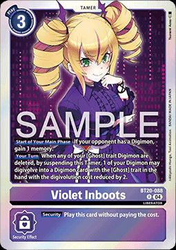 Violet Inboots (BT20-088) (V.1)⁣ - Special Booster Ver 2.5⁣ (Rare)⁣ [088]