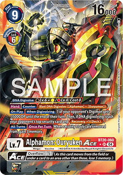 Alphamon: Ouryuken Ace (BT20-060) (V.2)