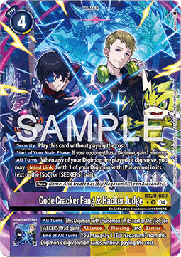 Code Cracker Fang & Hacker Judge (BT20-089) (V.2)