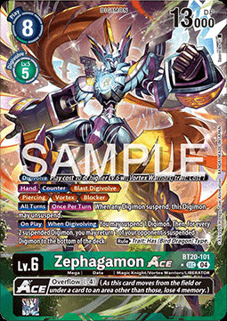 Zephagamon Ace (BT20-101) (V.2)⁣ - Special Booster Ver 2.5⁣ (Alternative Art)⁣ [101]