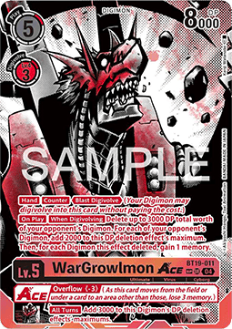 WarGrowlmon Ace (BT19-011) (V.3)