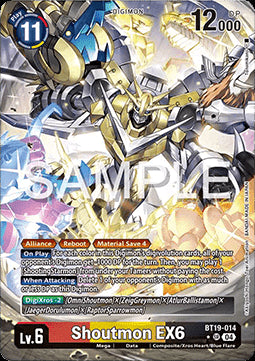 Shoutmon EX6 (BT19-014) (V.2)⁣ - Special Booster Ver 2.5⁣ (Alternative Art)⁣ [BT19-014]