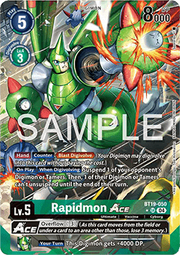 Rapidmon Ace (BT19-050) (V.2)