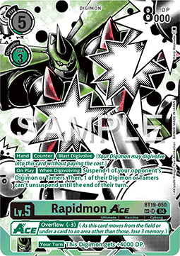 Rapidmon Ace (BT19-050) (V.3)