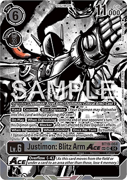 Justimon: Blitz Arm Ace (BT19-064) (V.3)