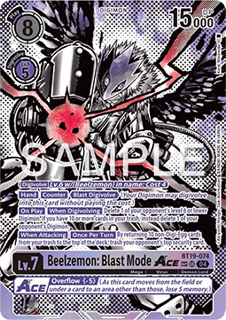 Beelzemon: Blast Mode Ace (BT19-074) (V.3)