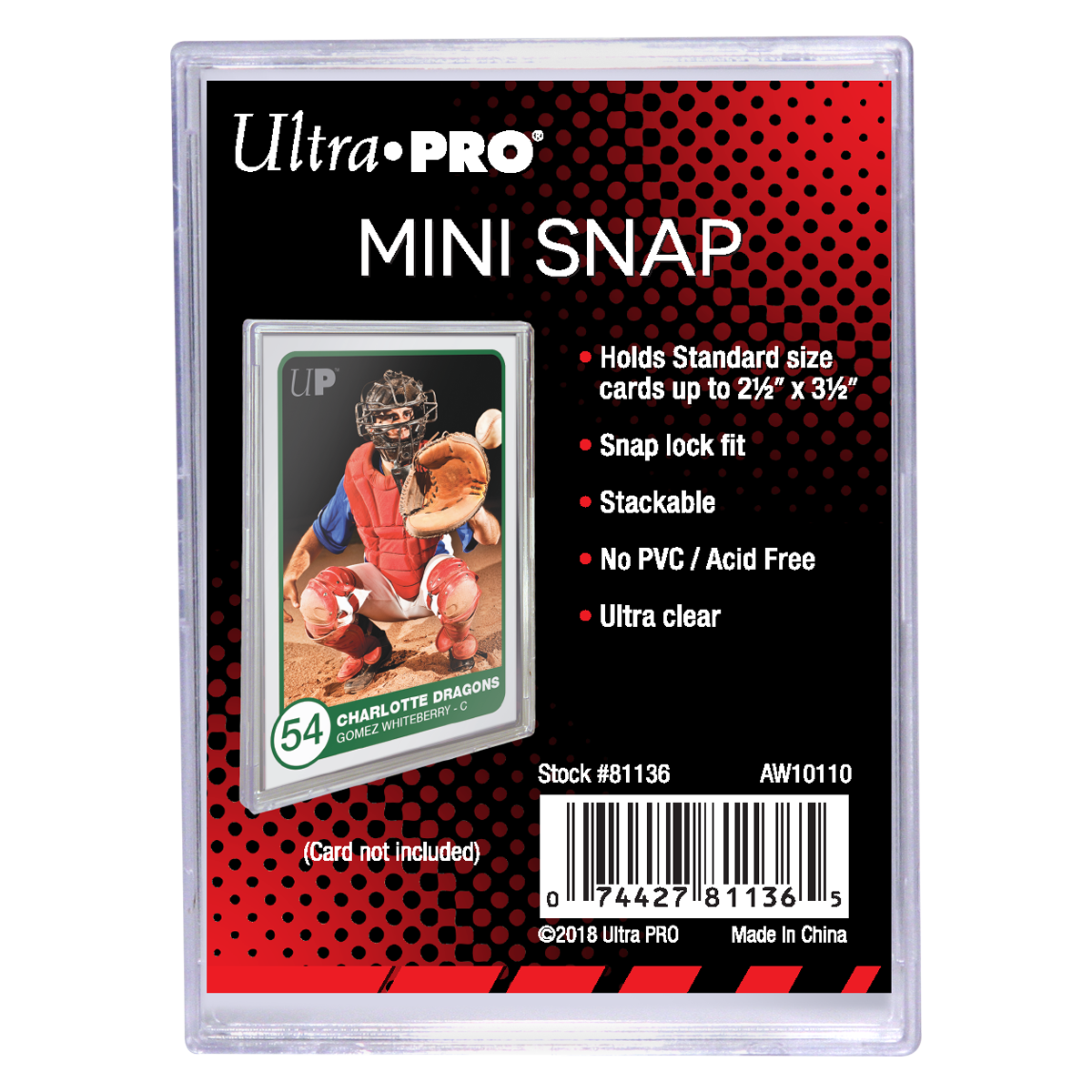 Ultra Pro Mini Snap Card Holder