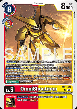 OmniShoutmon (BT21-021)⁣ - World Convergence⁣ (Uncommon)⁣ [021]