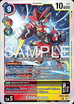 Globemon (BT21-023) (V.1)⁣ - World Convergence⁣ (Super Rare)⁣ [023]