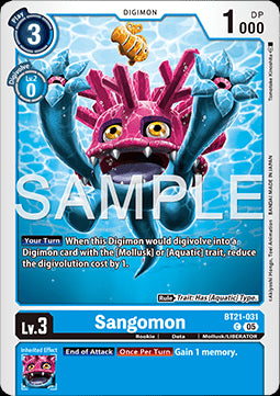 Sangomon (BT21-031)⁣ - World Convergence⁣ (Common)⁣ [031]