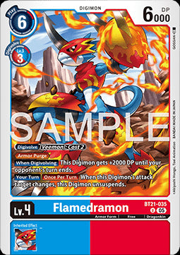 Flamedramon (BT21-035)⁣ - World Convergence⁣ (Uncommon)⁣ [035]