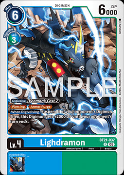 Lighdramon (BT21-037)⁣ - World Convergence⁣ (Uncommon)⁣ [037]