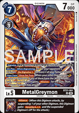 MetalGreymon (BT21-061)⁣ - World Convergence⁣ (Uncommon)⁣ [061]
