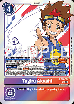 Tagiru Akashi (BT21-088) (V.1)⁣ - World Convergence⁣ (Super Rare)⁣ [088]