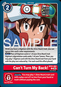 Can't Turn My Back! (BT21-092)⁣ - World Convergence⁣ (Common)⁣ [092]