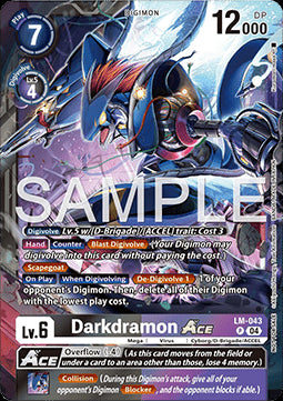 Darkdramon Ace (LM-043)⁣ - Promos: World Convergence⁣ (Promo)⁣ [LM-043]