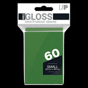 60 Small Ultra Pro Pro-Gloss Sleeves (Green) (V.2)