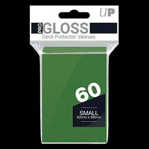 60 Small Ultra Pro Pro-Gloss Sleeves (Green) (V.2)