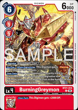 BurningGreymon (BT21-014)⁣ - World Convergence⁣ (Common)⁣ [014]