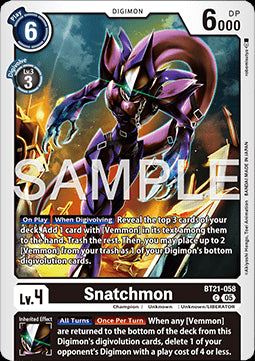 Snatchmon (BT21-058)⁣ - World Convergence⁣ (Common)⁣ [058]