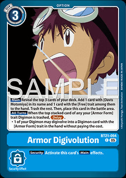 Armor Digivolution (BT21-094)⁣ - World Convergence⁣ (Common)⁣ [094]