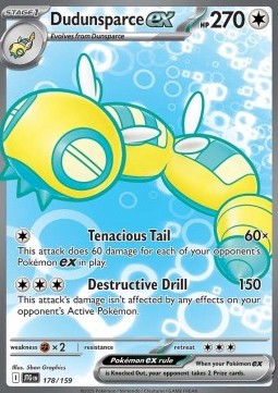 Dudunsparce ex⁣ - Journey Together⁣ (Ultra Rare)⁣ [178]