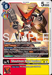 Shoutmon (King Version) (BT21-016)⁣ - World Convergence⁣ (Uncommon)⁣ [016]