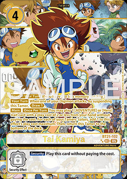 Tai Kamiya (BT21-102) (V.3)⁣ - World Convergence⁣ (Alternative Art)⁣ [102]