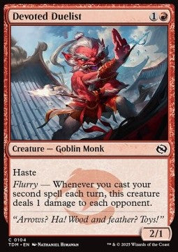 Devoted Duelist⁣ - Tarkir: Dragonstorm⁣ (Common)⁣ [104]