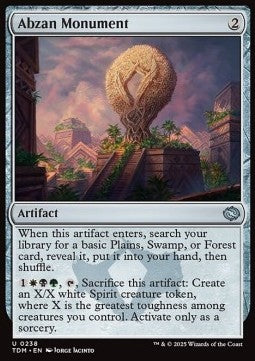 Abzan Monument⁣ - Tarkir: Dragonstorm⁣ (Uncommon)⁣ [238]
