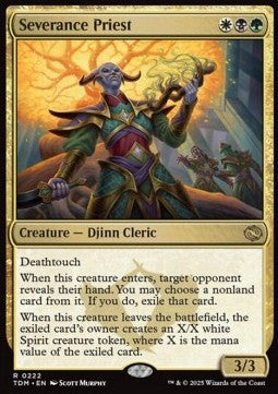 Severance Priest⁣ - Tarkir: Dragonstorm⁣ (Rare)⁣ [222]