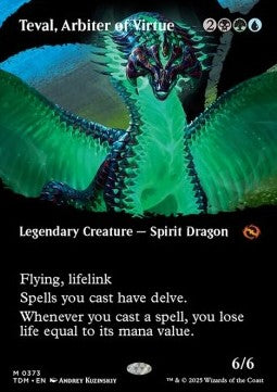Teval, Arbiter of Virtue (V.2)⁣ - Tarkir: Dragonstorm: Extras⁣ (Mythic)⁣ [373]