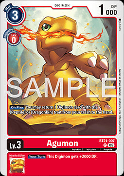 Agumon (BT21-007)⁣ - World Convergence⁣ (Common)⁣ [007]