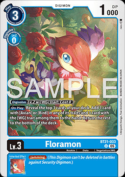 Floramon (BT21-033)⁣ - World Convergence⁣ (Uncommon)⁣ [033]