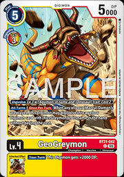 GeoGreymon (BT21-042)⁣ - World Convergence⁣ (Common)⁣ [042]
