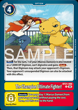 The Champion Ultimate Fighter! (BT21-096)⁣ - World Convergence⁣ (Common)⁣ [096]
