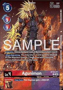 Agunimon (BT18-011)⁣ - World Convergence⁣ (Alternative Art)⁣ [BT18-011]