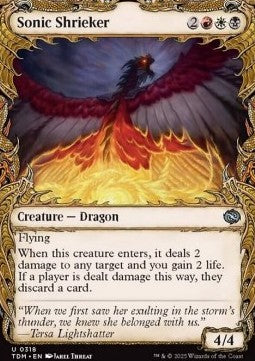 Sonic Shrieker⁣ - Tarkir: Dragonstorm: Extras⁣ (Uncommon)⁣ [318]