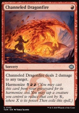 Channeled Dragonfire⁣ - Tarkir: Dragonstorm⁣ (Uncommon)⁣ [102]
