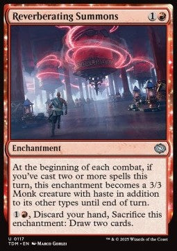 Reverberating Summons⁣ - Tarkir: Dragonstorm⁣ (Uncommon)⁣ [117]