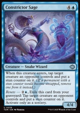Constrictor Sage⁣ - Tarkir: Dragonstorm⁣ (Uncommon)⁣ [39]
