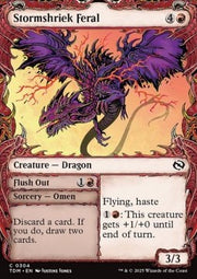 Stormshriek Feral // Flush Out⁣ - Tarkir: Dragonstorm: Extras⁣ (Common)⁣ [304]