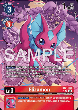 Elizamon (BT21-008) (V.2)⁣ - World Convergence⁣ (Alternative Art)⁣ [008]