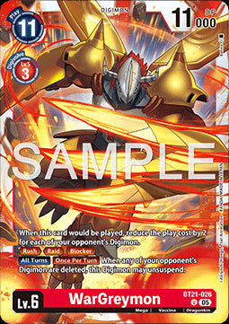 WarGreymon (BT21-026)⁣ - World Convergence⁣ (Uncommon)⁣ [026]