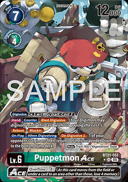 Puppetmon Ace (BT21-051) (V.2)⁣ - World Convergence⁣ (Alternative Art)⁣ [051]