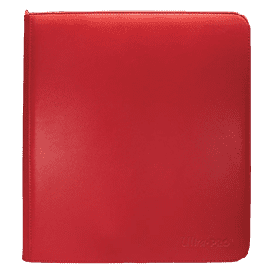 Ultra Pro Vivid Zippered 12-Pocket PRO-Binder (Red)